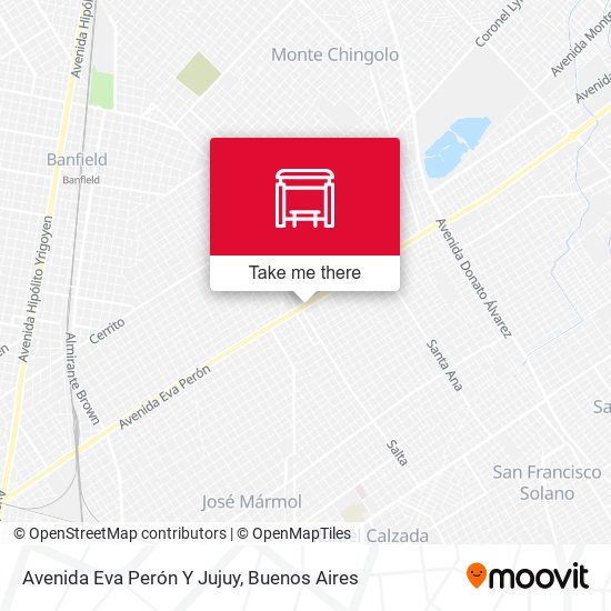 Mapa de Avenida Eva Perón Y Jujuy