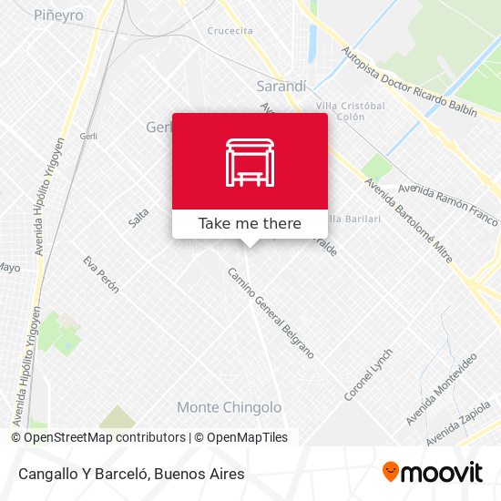 Mapa de Cangallo Y Barceló