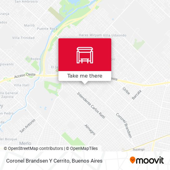 Coronel Brandsen Y Cerrito map