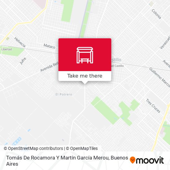 Tomás De Rocamora Y Martín García Merou map
