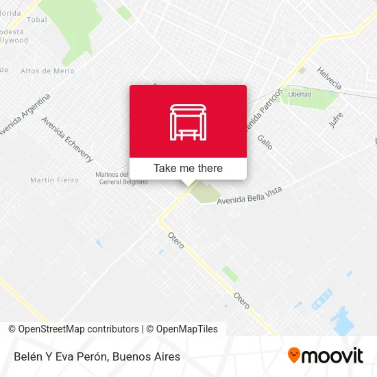 Belén Y Eva Perón map