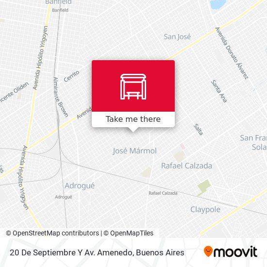 20 De Septiembre Y Av. Amenedo map