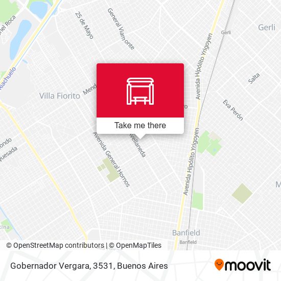Gobernador Vergara, 3531 map
