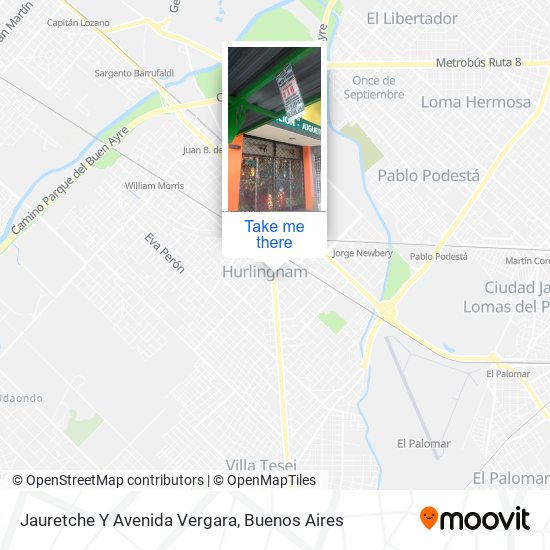 Jauretche Y Avenida Vergara map