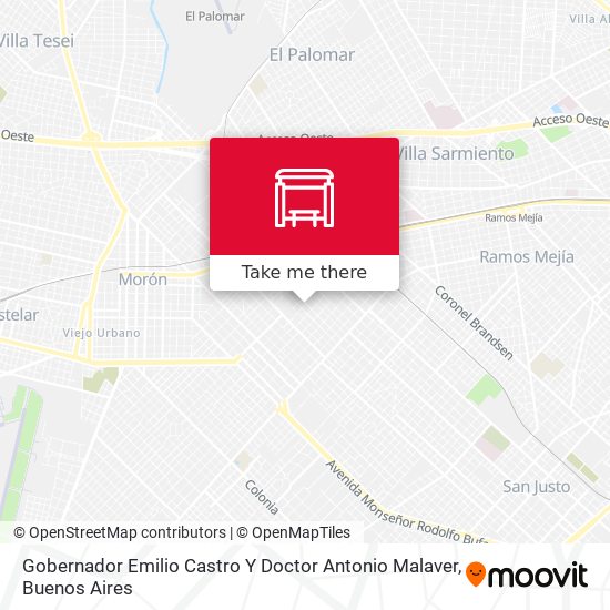 Gobernador Emilio Castro Y Doctor Antonio Malaver map