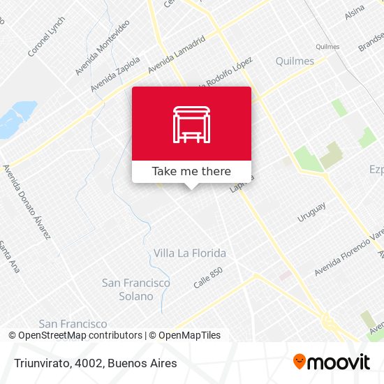 Mapa de Triunvirato, 4002