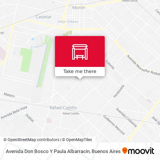 Avenida Don Bosco Y Paula Albarracín map