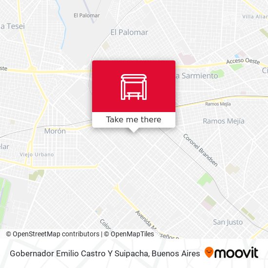 Gobernador Emilio Castro Y Suipacha map
