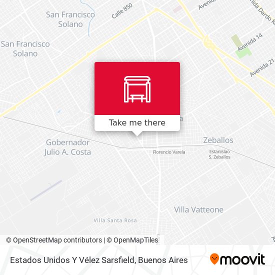 Mapa de Estados Unidos Y Vélez Sarsfield