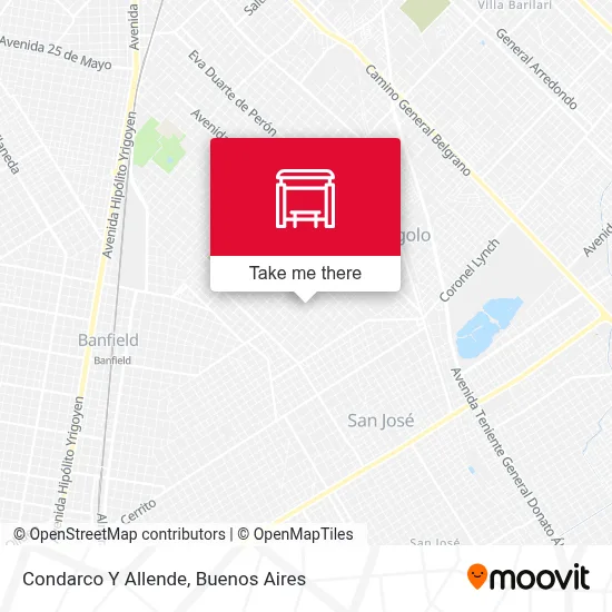 Condarco Y Allende map