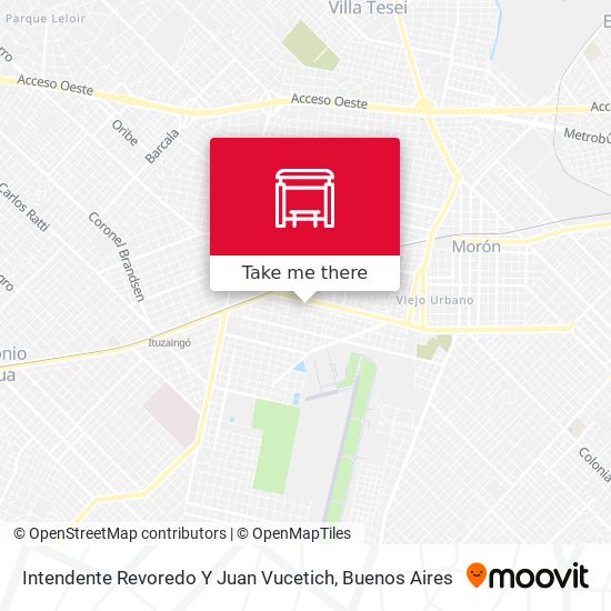 Intendente Revoredo Y Juan Vucetich map