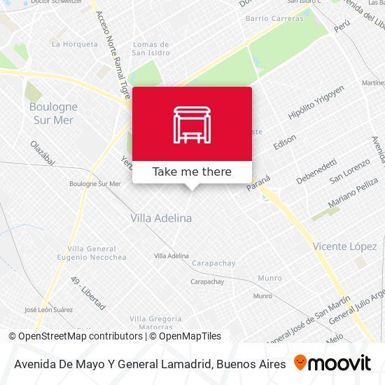 Avenida De Mayo Y General Lamadrid map