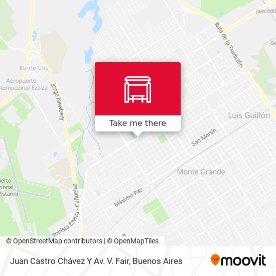 Mapa de Juan Castro Chávez Y Av. V. Fair