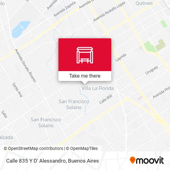 Calle 835 Y D' Alessandro map
