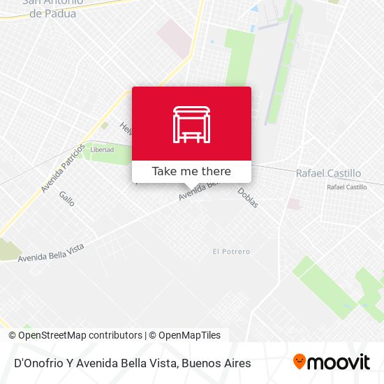 D'Onofrio Y Avenida Bella Vista map