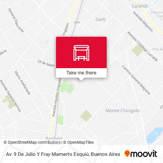 Av. 9 De Julio Y Fray Mamerto Esquiú map