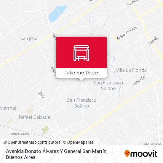 Avenida Donato Álvarez Y General San Martín map