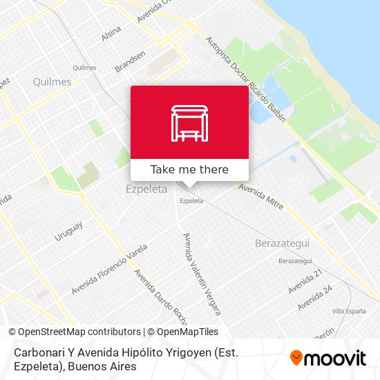 Carbonari Y Avenida Hipólito Yrigoyen (Est. Ezpeleta) map