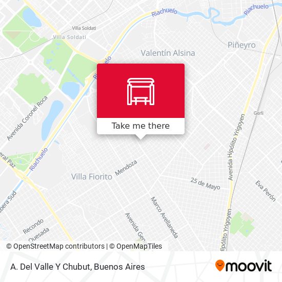 Mapa de A. Del Valle Y Chubut
