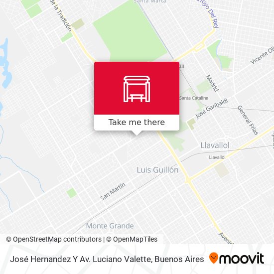 José Hernandez Y Av. Luciano Valette map