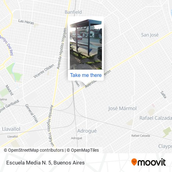 Escuela Media N. 5 map
