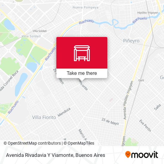 Mapa de Avenida Rivadavia Y Viamonte