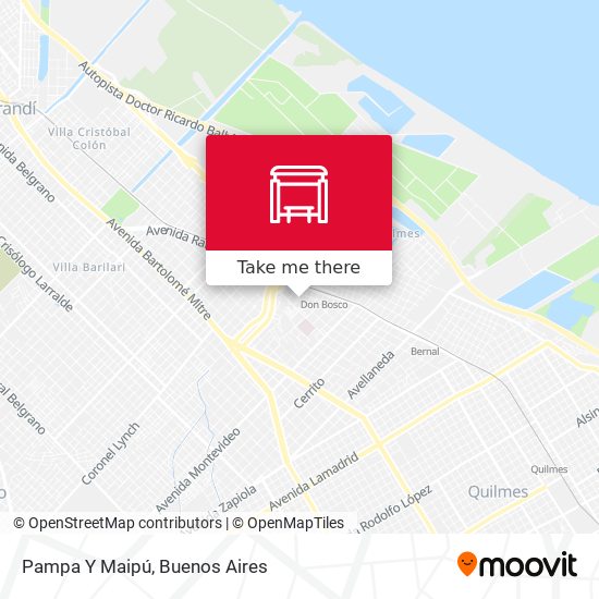 Mapa de Pampa Y Maipú