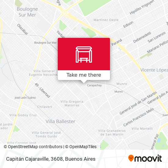 Capitán Cajaraville, 3608 map