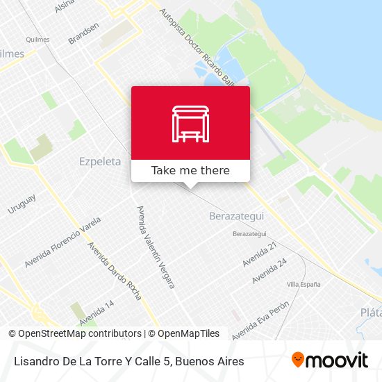 Lisandro De La Torre Y Calle 5 map