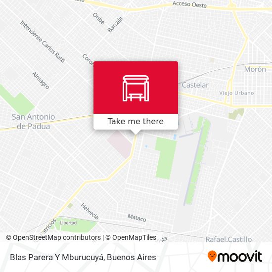 Blas Parera Y Mburucuyá map