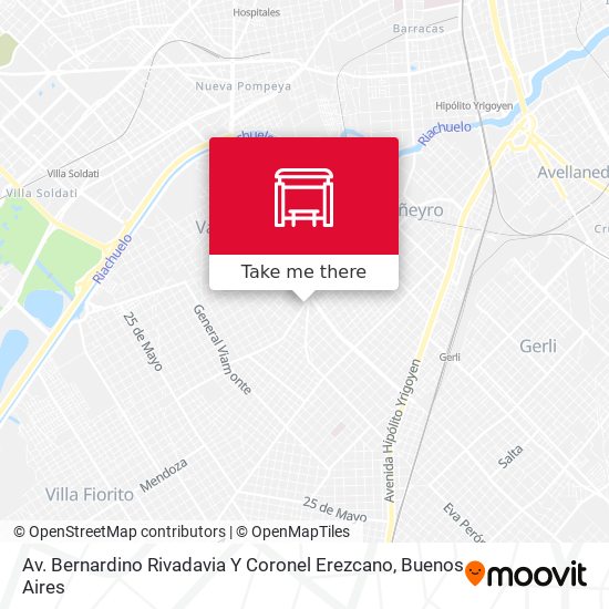Av. Bernardino Rivadavia Y Coronel Erezcano map
