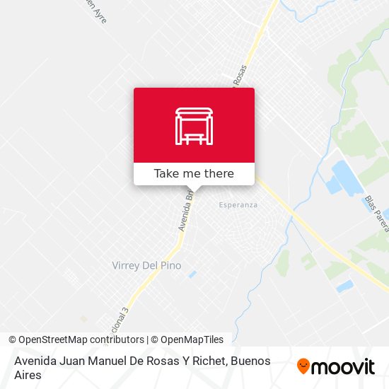 Mapa de Avenida Juan Manuel De Rosas Y Richet