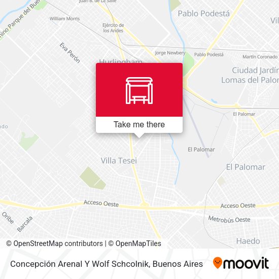 Mapa de Concepción Arenal Y Wolf Schcolnik