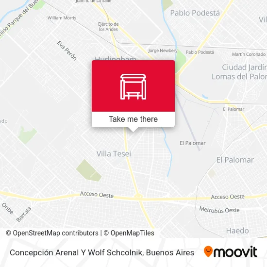 Concepción Arenal Y Wolf Schcolnik map