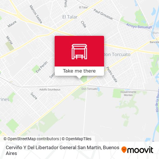 Cerviño Y Del Libertador General San Martín map