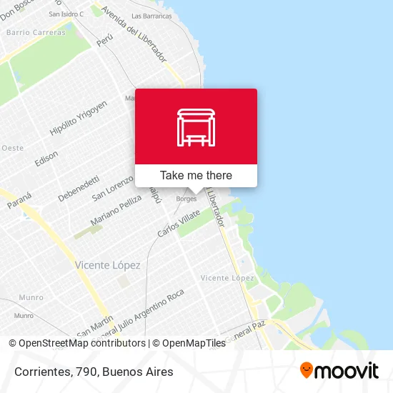 Corrientes, 790 map