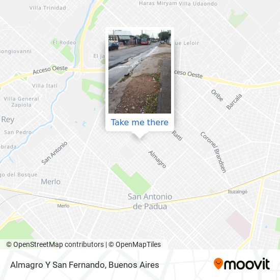 Almagro Y San Fernando map