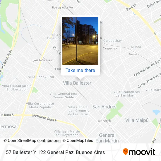 57 Ballester Y 122 General Paz map