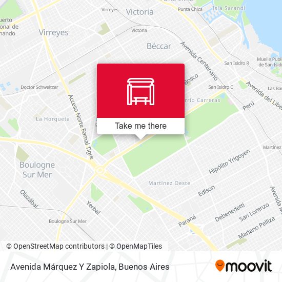 Avenida Márquez Y Zapiola map