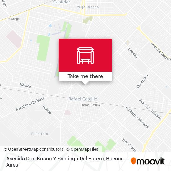 Avenida Don Bosco Y Santiago Del Estero map