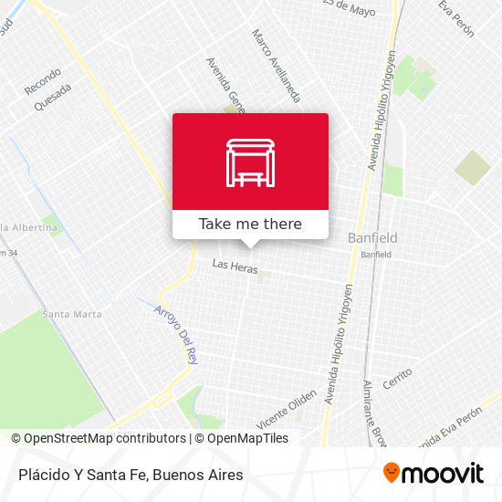 Mapa de Plácido Y Santa Fe