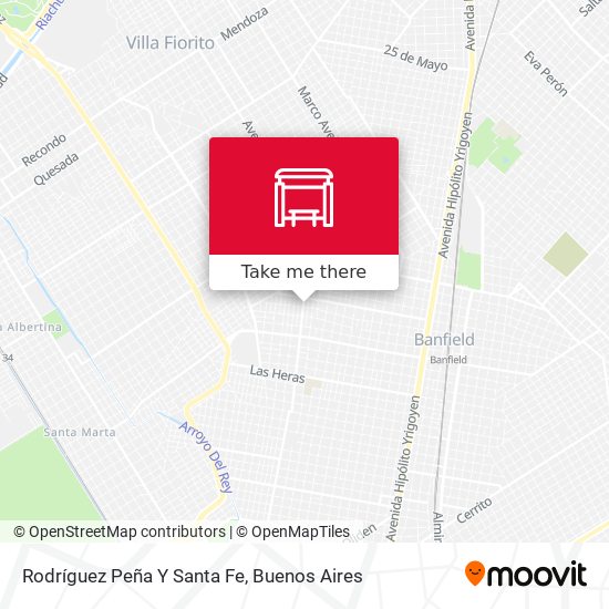 Rodríguez Peña Y Santa Fe map