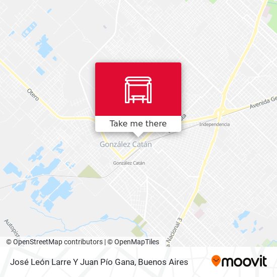 José León Larre Y Juan Pío Gana map
