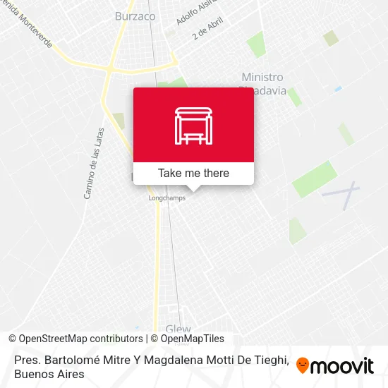 Mapa de Pres. Bartolomé Mitre Y Magdalena Motti De Tieghi