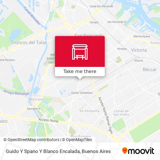 Guido Y Spano Y Blanco Encalada map