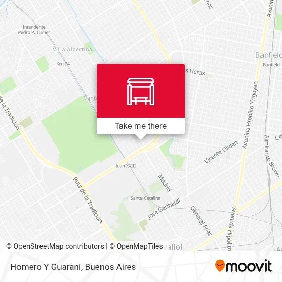 Homero Y Guaraní map