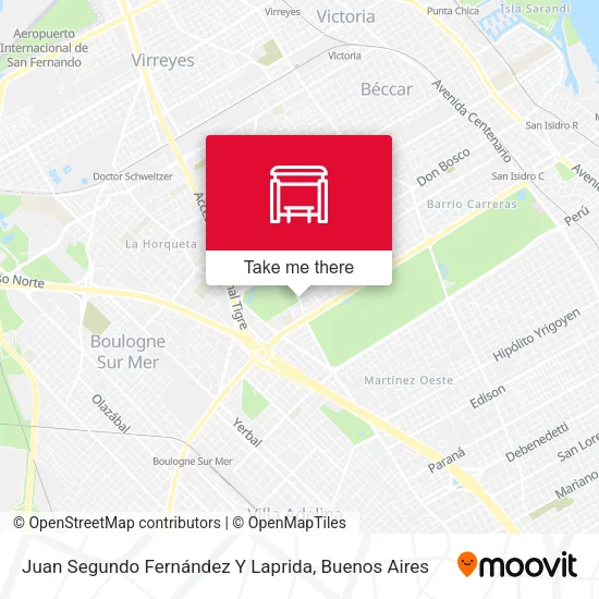 Juan Segundo Fernández Y Laprida map