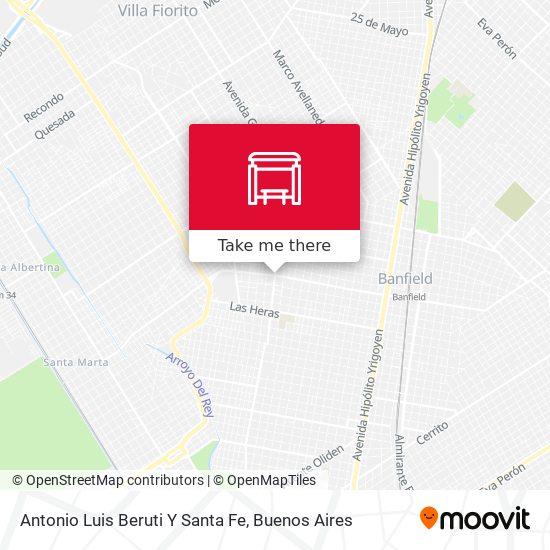 Antonio Luis Beruti Y Santa Fe map