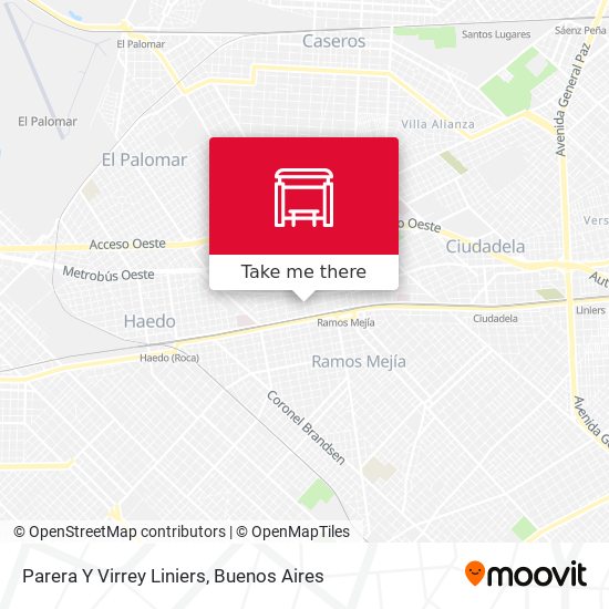 Parera Y Virrey Liniers map