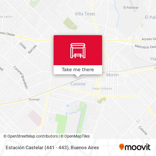 Mapa de Estación Castelar (441 - 443)